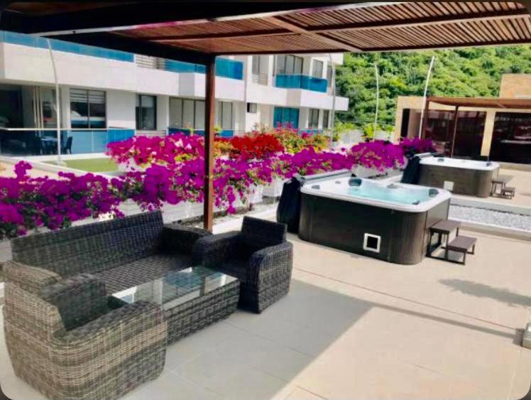Samaria Club De Playa By Santa Marta Playa Resort, Preciosos Apartamentos En El Sector Exclusivo De Pozos Colorados Экстерьер фото